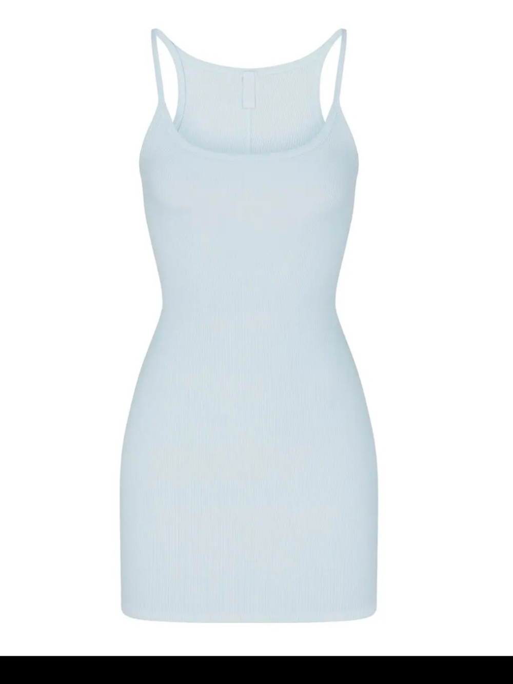 SKIMS Cotton Rib Tank Mini Dress in Opal Baby Blue Size XXS